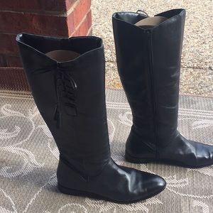 Black tall boots